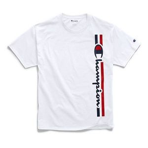 Champion Men's Classic Jersey Tee, Vertical Logo